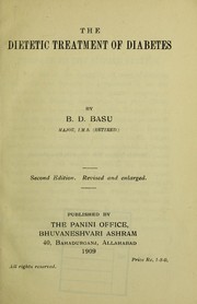 Cover of: The dietetic treatment of diabetes by Baman Das Basu