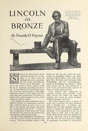 Cover of: Lincoln in bronze