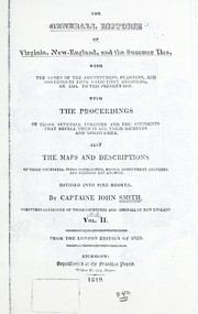 Cover of: The generall historie of Virginia, New-England, and the Summer isles by John Smith