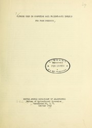 Cover of: Methods of computing rail freight-rate indexes for farm products by United States. Bureau of Agricultural Economics