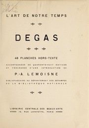 Cover of: Degas