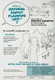 What Everyone Should Know About Natural Family Planning | Open Library