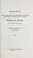 Cover of: Memorial services held in the Senate and House of Representatives of the United States, together with tributes presented in eulogy of Winston L. Prouty, late a Senator from Vermont.