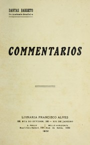 Cover of: Commentarios