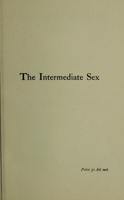 Cover of: The intermediate sex | Carpenter, Edward