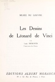 Cover of: Les dessins de Léonard de Vinci by Leonardo da Vinci