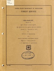 Cover of: Motor grader test: report of Warco Grader Model 4-D-100, San Bernadino and Angeles National Forests, January 17-February 8, 1951