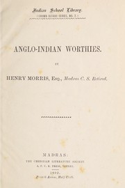 Cover of: Anglo-Indian worthies by Morris, Henry