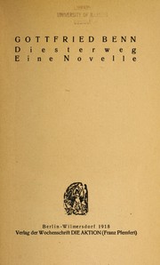 Cover of: Diesterweg: eine Novelle