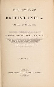 Cover of: The history of British India: 4th ed