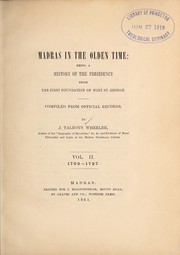 Cover of: Madras in the olden time by James Talboys Wheeler