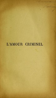 Cover of: L'amour criminel