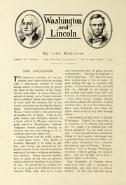 Cover of: Washington and Lincoln