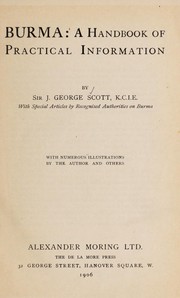 Cover of: Burma by Sir James George Scott