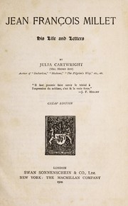 Cover of: Jean François Millet: his life and letters
