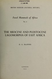 Cover of: Fossil mammals of Africa