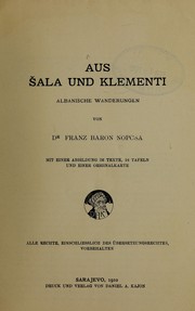 Aus Å ala und Klementi by Nopcsa, Ferencz bÃ¡rÃ³