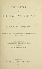 Cover of: The lives of the twelve Caesars