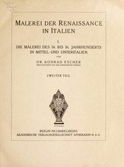 Cover of: Malerei der renaissance in Italien...