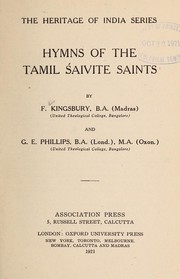 Hymms of the Tamil Śaivite saints by Francis Kingsbury