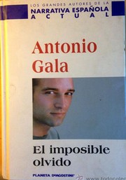 Cover of: El imposible olvido