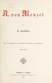Cover of: A. von Menzel
