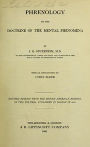 Cover of: Phrenology: or the doctrine of the mental phenomena