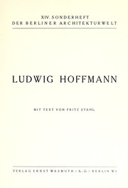 Cover of: Ludwig Hoffman