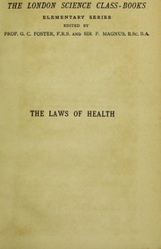 Cover of: The laws of health