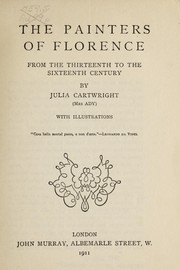 Cover of: The painters of Florence from the thirteenth to the sixteenth century