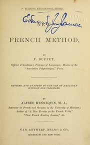 Cover of: New French method