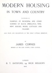 Modern housing in town and country by James Cornes