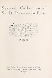 Spanish collection of Sr. D. Raimundo Ruiz by American Art Association