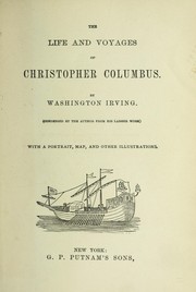 Cover of: The life and voyages of Christopher Columbus