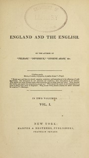 Cover of: England and the English