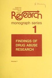 Cover of: Findings of drug abuse research | National Institute on Drug Abuse.