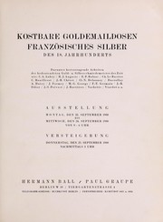 Cover of: Kostbare Goldemaildosen; franz©œsisches Silber des 18. Jahrhunderts