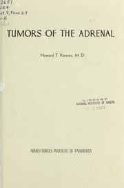 Cover of: Tumors of the adrenal by Howard Thomas Karsner