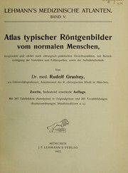 Cover of: Atlas typischer R©œntgenbilder vom normalen Menschen by Rudolf Grashey