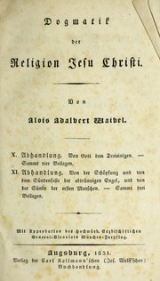 Cover of: Dogmatik der Religion Jesu Christ