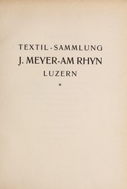 Sammlung J. Meyer-am Rhyn, Luzern by Galerie Hugo Helbing