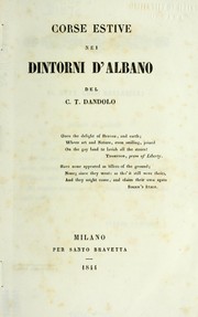 Cover of: Corse estive nei dintorni d'Albano