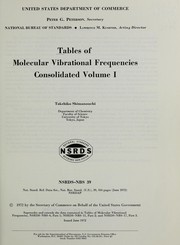 Tables of molecular vibrational frequencies by Takehiko Shimanouchi