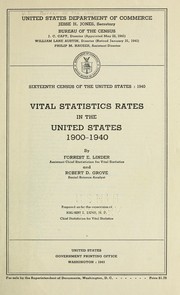 Cover of: Sixteenth census of the United States: 1940. by United States. Bureau of the Census