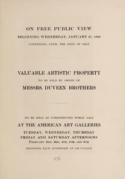 Artistic property by American Art Association