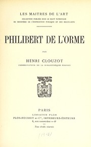 Cover of: Philibert de l'Orme