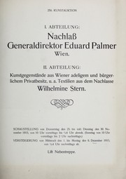 Nachlass Generaldirektor Eduard Palmer by Dorotheum (Firm)