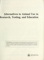 Cover of: Alternatives to animal use in research, testing, and education. by 