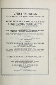 Cover of: Kupferstichen, Radierungen und Holzschnitten alter Meister des XV. bis XVII. Jahrhunderts