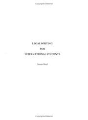Cover of: Legal Writing for International Students by Susan Reid